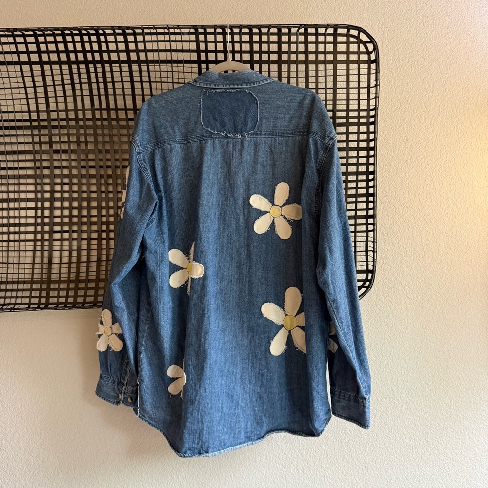 Free people Tricia fix daisy denim button down shirt - Picture 9 of 9